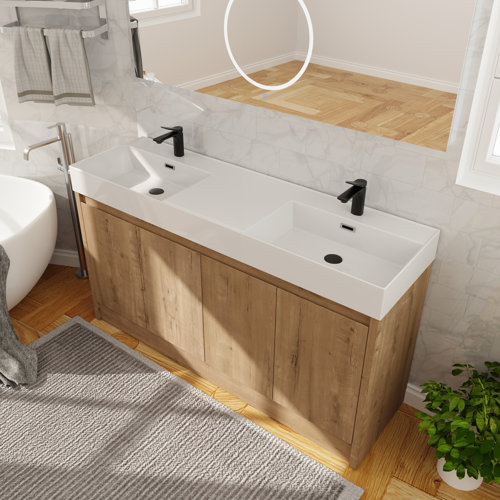Latitude Run® Chiswick 59" Double Bathroom Vanity Set Wayfair
